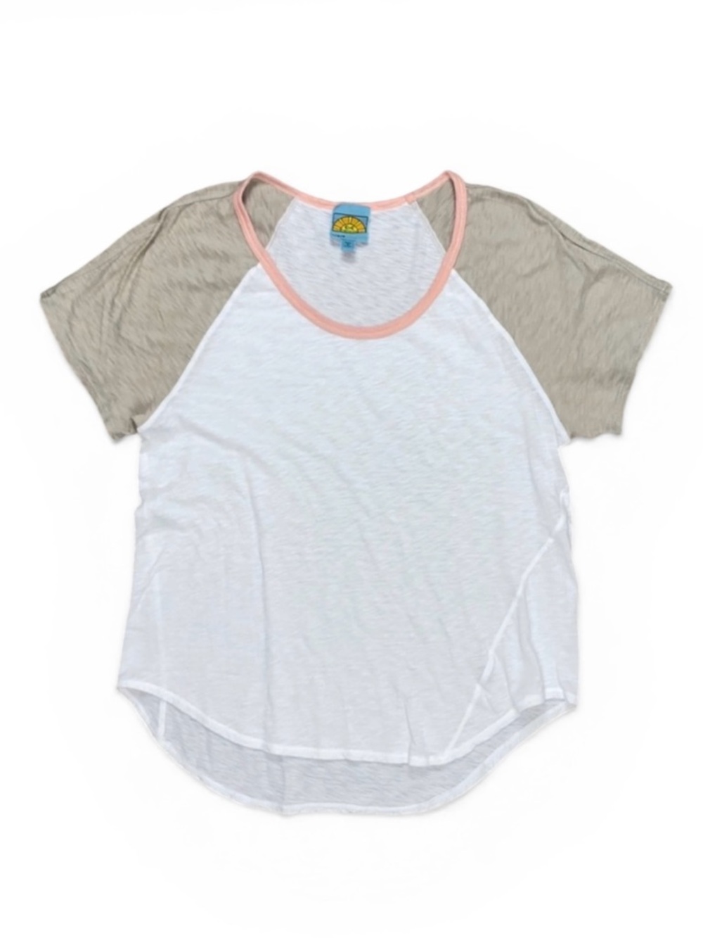 C&C California Color Block T Shirt White Size Large